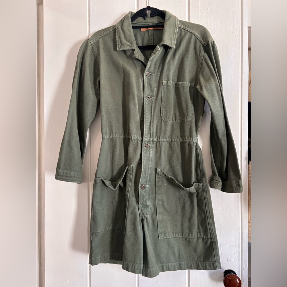 Bliss & Mischief Twill Shortall in Olive